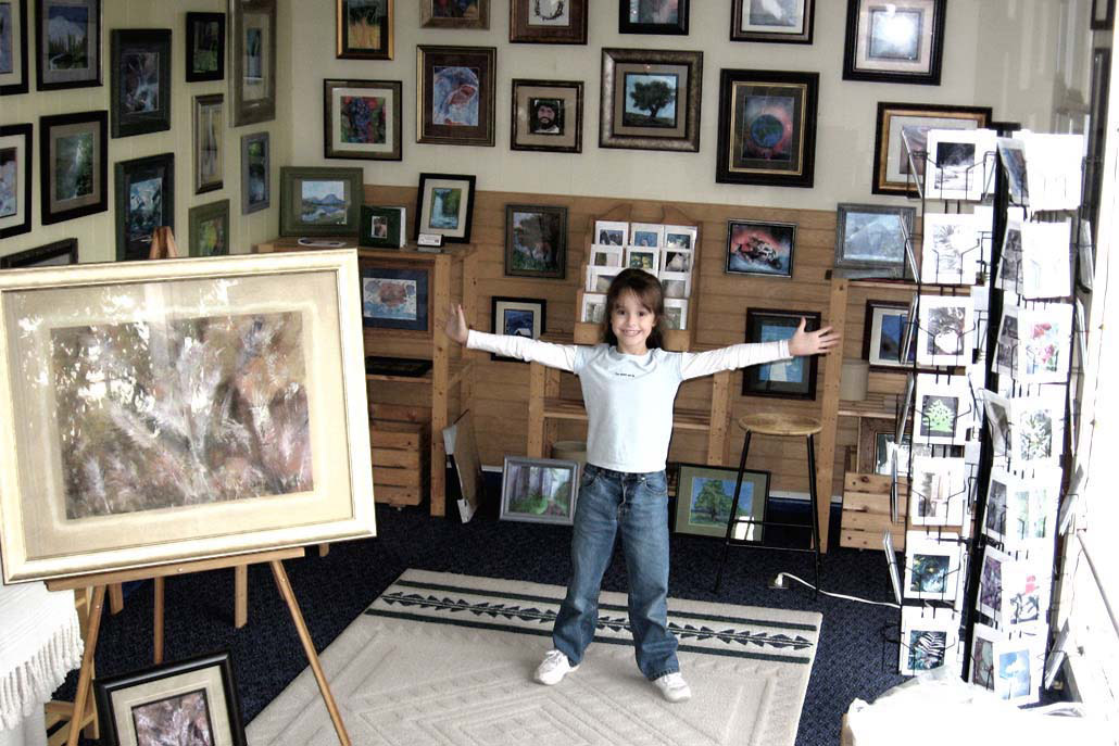 Jordan A. Cook in her childhood gallery.
